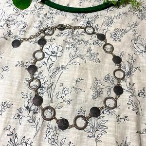 Nordstrom, chain belt, metal, silver, L